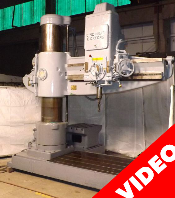 19" x 86" (7' - 2") CINCINNATI BICKFORD ... RADIAL DRILL